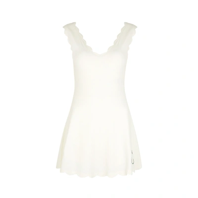 Shop Marysia Venus White Stretch-jersey Mini Dress
