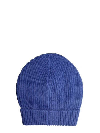 Shop Dolce & Gabbana Knitted Hat In Blue