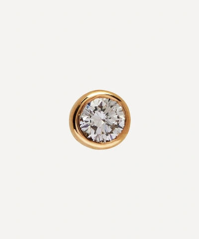 Shop Maria Black Gold Mega Dot Diamond Single Stud Earring