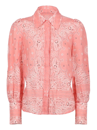Pre-owned Zimmermann Shirt In Pink