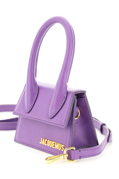 Shop Jacquemus Le Chiquito Bag In Purple