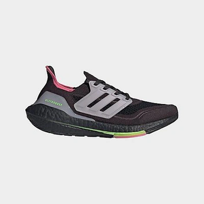 Shop Adidas Originals Adidas Women's Ultraboost 21 Recycled Primeblue Running Shoes In Grey/carbon/ice Purple