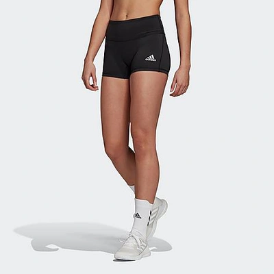 Shop Adidas Originals Adidas Women's Volleyball 4 Inch Training Shorts In Black