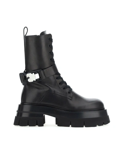 Shop Versace Boots In Black