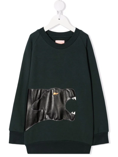 Shop Wauw Capow By Bangbang Blaise Cotton Sweatshirt In 绿色