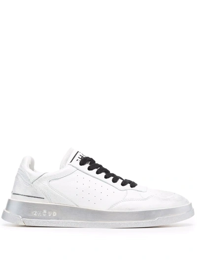 Shop Ghoud Tweener Low-top Leather Sneakers In 白色