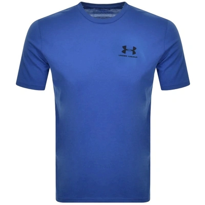 Shop Under Armour Sportstyle Logo T Shirt Blue