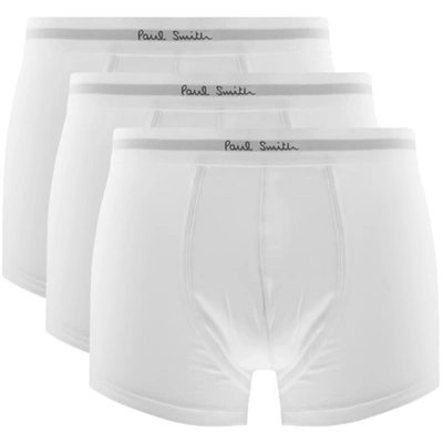 Shop Paul Smith Ps By  Three Pack Trunks White