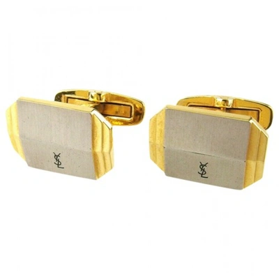 Pre-owned Saint Laurent Gold Cufflinks In Other