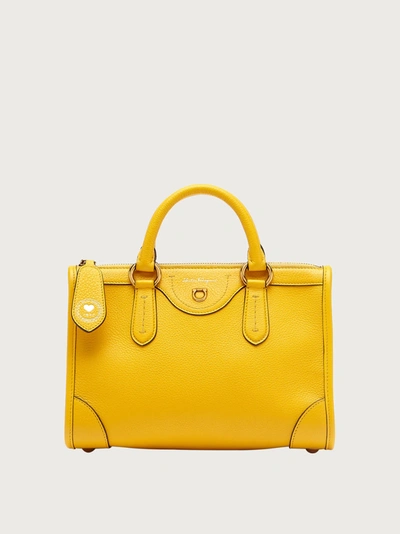 Shop Ferragamo Travel Handbag (s) In Yellow