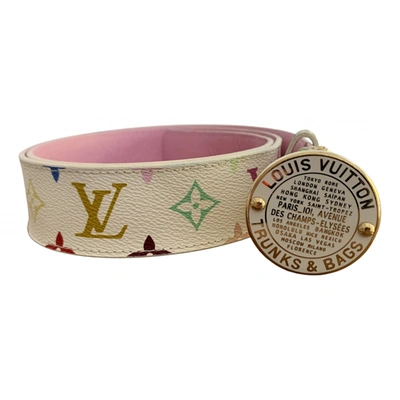 Pre-owned Louis Vuitton Initiales Leather Belt In Multicolour