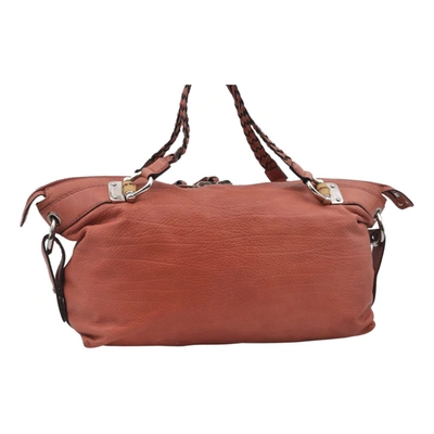 GUCCI Pre-owned Leather Handbag In Orange