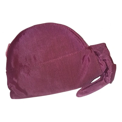 Pre-owned La Perla Silk Clutch Bag In Pink
