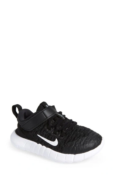 Shop Nike Free Rn 2021 Sneaker In Black/ White/ Smoke Grey