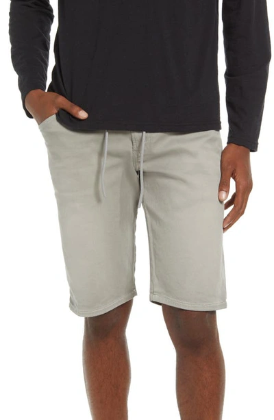 Shop Dieselr D-krooshort Slim Fit Joggjeans Shorts In Grey