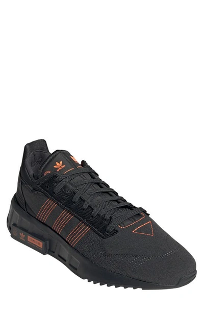 Shop Adidas Originals Geodiver Primeblue Sneaker In Grey/ Orange/ Black
