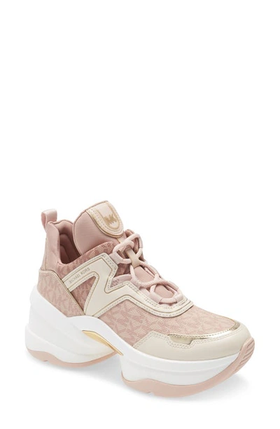 Michael Michael Kors Olympia Sneaker In Soft Pink/ Ballet | ModeSens