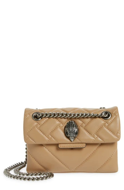 Kurt Geiger Mini Kensington Quilted Leather Crossbody Bag In Beige |  ModeSens