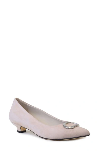 Shop Amalfi By Rangoni Adelina Pointed Toe Pump In Nude Cashmere Suede