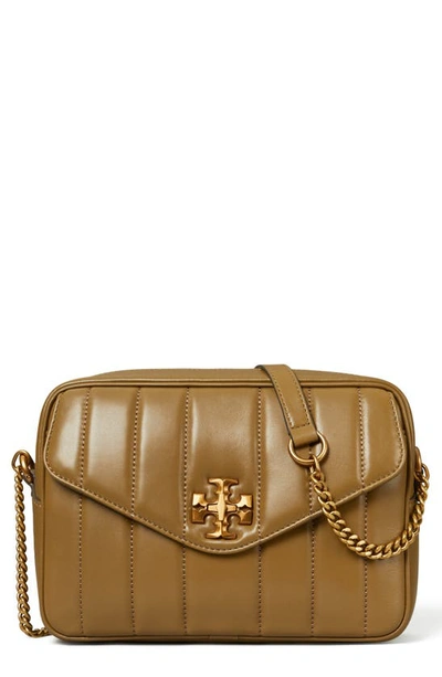 Shop Tory Burch Kira Leather Camera Bag In Toasted Sesame