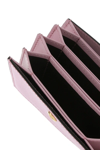 Shop Fendi Lilac Leather Card Holder  Purple  Donna Tu