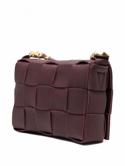 Shop Bottega Veneta Cassette Leather Crossbody Bag