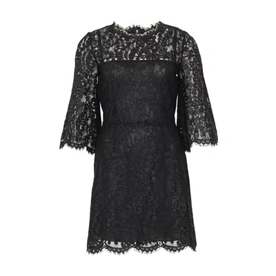 Shop Dolce & Gabbana Mini Dress In Nero