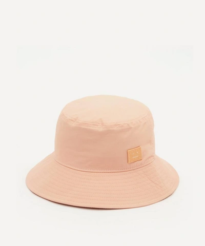 Shop Acne Studios Cotton Bucket Hat In Light Pink