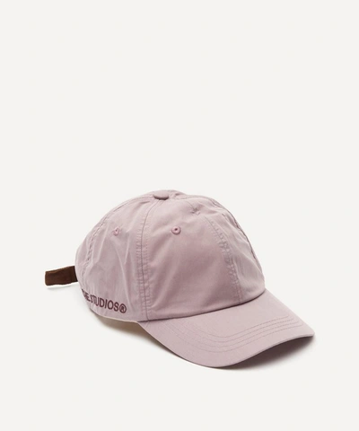Shop Acne Studios Cotton-blend Baseball Cap In Thistle Purple