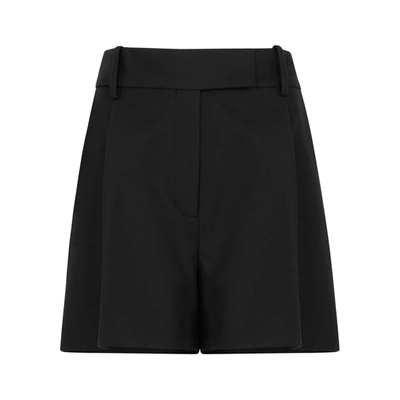 Shop Khaite Maarte Black Cotton Shorts