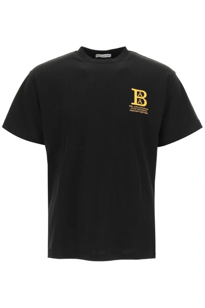Shop Bel-air Athletics Cotton Jersey T-shirt In Black
