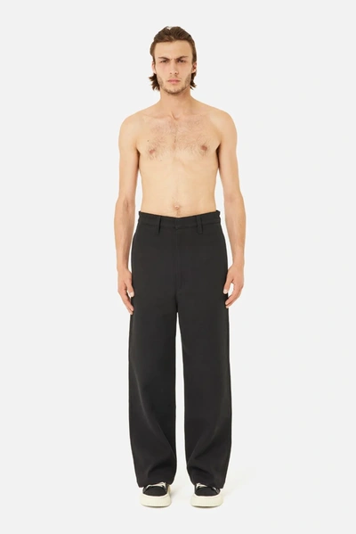 Shop Ami Alexandre Mattiussi Wide Fit Trousers In Black
