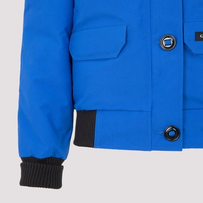Shop Canada Goose Chilliwack Bomber Jacket Wintercoat In Blue