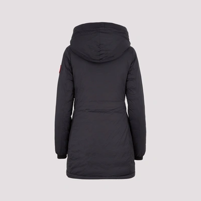 Shop Canada Goose Camp Hooded Jacket Wintercoat In Black