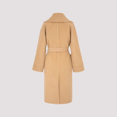 Shop Lanvin Wool And Cashmere Coat In Nude &amp; Neutrals