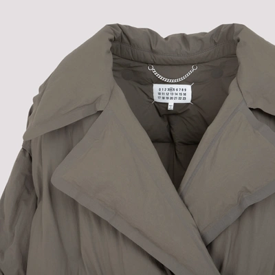 Shop Maison Margiela Double Breast Coat In Green