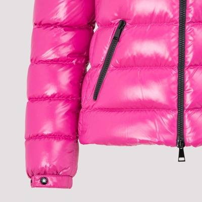 Shop Moncler Bady Wintercoat Jacket In Pink &amp; Purple