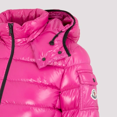 Shop Moncler Bady Wintercoat Jacket In Pink &amp; Purple