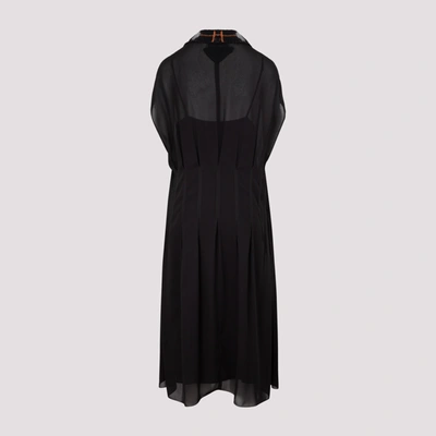 Shop Prada Sable Jacquard Dress In Black