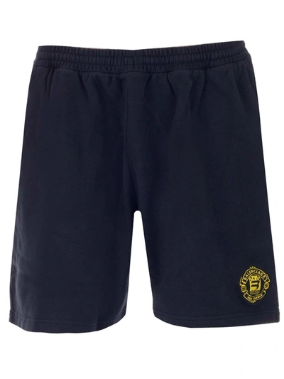 Shop Balenciaga Quest Sweat Shorts In Navy