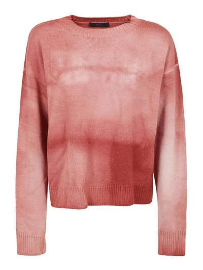 Shop Alanui Tie-dye Virgin Wool Jumper In Pink