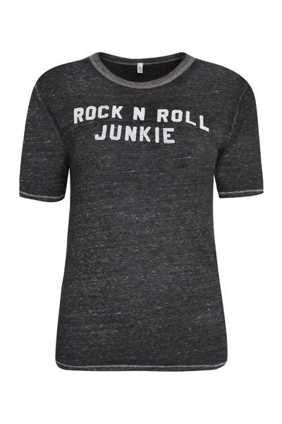 Shop R13 Rock N Roll Junkie Crewneck T In Grey