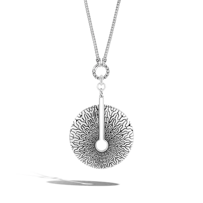 Shop John Hardy Carved Chain Pendant Necklace In Silver