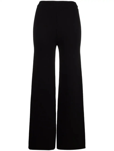 Shop Missoni High-waisted Flared Trousers In Black