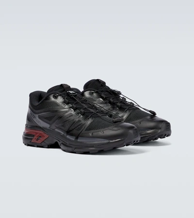 Shop Salomon Xt-wings 2 Adv Sneakers In 黑色