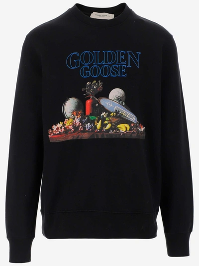 Shop Golden Goose Deluxe Brand Graphic Printed Sweatshirt In Multi