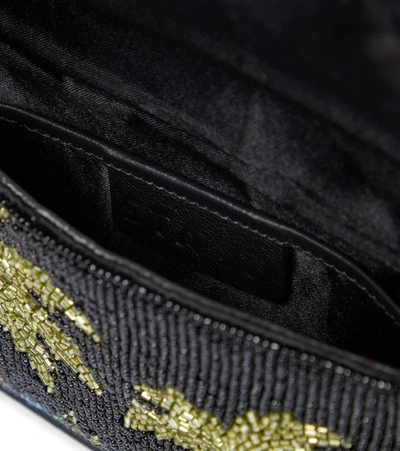 Shop Staud Tommy Mini Embellished Shoulder Bag In Black