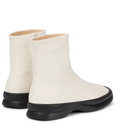 Shop The Row Town Leather Sock Boots In White