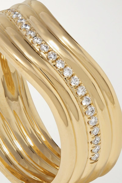 Shop Almasika Berceau 18-karat Gold Diamond Ring