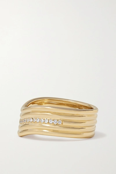 Shop Almasika Berceau 18-karat Gold Diamond Ring